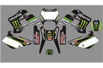 Aufkleber Satz kompatibel mit per KAWASAKI KDX 200 220 1995 - 2008 - MXPKAD18737