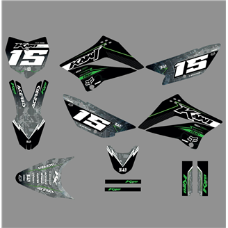 Kit adesivi compatibile con per KAWASAKI KLX 110 2010 - 2020 - MXPKAD18754