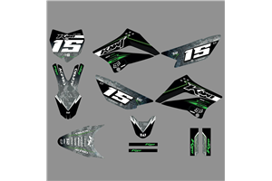 Kit Autocollants compatible avec per KAWASAKI KLX 110 2010 - 2020 - MXPKAD18754