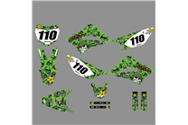 Aufkleber Satz kompatibel mit per KAWASAKI KLX 110 2010 - 2020 - MXPKAD18753