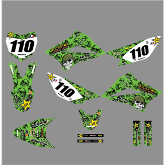 Kit adesivi compatibile con per KAWASAKI KLX 110 2010 - 2020 - MXPKAD18753
