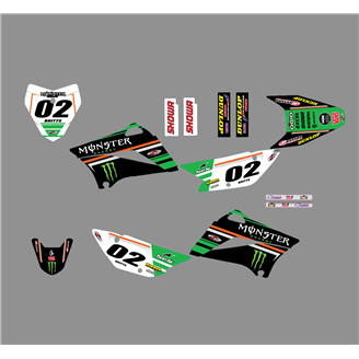 Kit adesivi compatibile con per KAWASAKI KLX 110 2010 - 2020 - MXPKAD18752