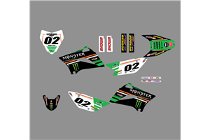 Kit Autocollants compatible avec per KAWASAKI KLX 110 2010 - 2020 - MXPKAD18752