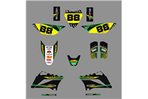 Aufkleber Satz kompatibel mit per KAWASAKI KLX 110 2010 - 2020 - MXPKAD18751