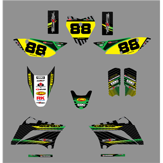 Kit adesivi compatibile con per KAWASAKI KLX 110 2010 - 2020 - MXPKAD18751