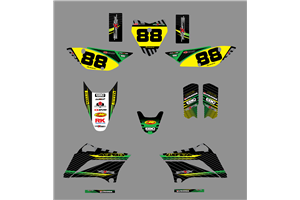 Kit Autocollants compatible avec per KAWASAKI KLX 110 2010 - 2020 - MXPKAD18751
