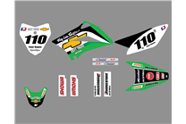 Kit de pegatinas compatible con per KAWASAKI KLX 110 2010 - 2020 - MXPKAD18750