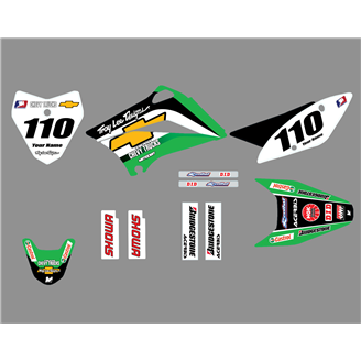 Kit adesivi compatibile con per KAWASAKI KLX 110 2010 - 2020 - MXPKAD18750