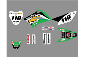 Kit adesivi compatibile con per KAWASAKI KLX 110 2010 - 2020 - MXPKAD18750 Kit adesivi compatibile con per KAWASAKI KLX 110 2010 - 2020 - MXPKAD18750