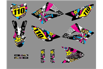 Kit de pegatinas compatible con per KAWASAKI KLX 110 2010 - 2020 - MXPKAD18749