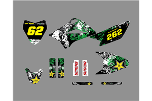 Kit Autocollants compatible avec per KAWASAKI KLX 110 2010 - 2020 - MXPKAD18746
