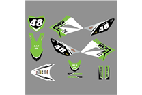 Kit de pegatinas compatible con per KAWASAKI KLX 110 2010 - 2020 - MXPKAD18744