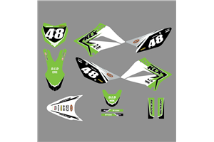 Kit Autocollants compatible avec per KAWASAKI KLX 110 2010 - 2020 - MXPKAD18744