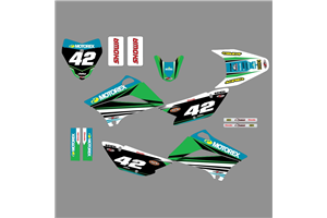 Kit Autocollants compatible avec per KAWASAKI KLX 110 2010 - 2020 - MXPKAD18743