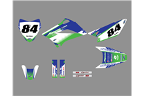 Aufkleber Satz kompatibel mit per KAWASAKI KLX 110 2010 - 2020 - MXPKAD15083