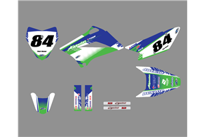 Kit Autocollants compatible avec per KAWASAKI KLX 110 2010 - 2020 - MXPKAD18741