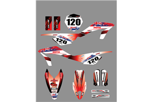 Aufkleber Satz kompatibel mit per HUSQVARNA CR 65 2012 - 2015 - MXPKAD187560