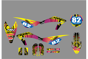 Sticker set compatible with per HUSQVARNA CR 65 2012 - 2015 - MXPKAD18759