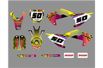 Aufkleber Satz kompatibel mit per HUSQVARNA TC 50 2017 - 2021 - MXPKAD17005