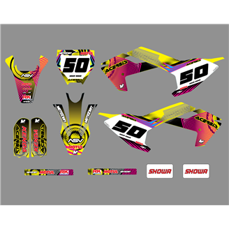 Kit de pegatinas compatible con per HUSQVARNA TC 50 2017 - 2021 - MXPKAD17005