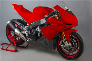 Carénages Aprilia RSV4 2009 - 2014 peinture + autocollants gratuitemente Black Red - MXPCRV5751
