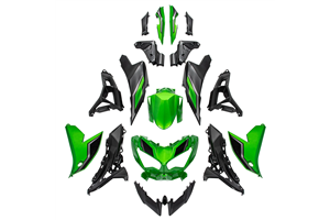 Carene stradali in abs verniciate compatibili con Kawasaki KLE650 Versys 2022-2025 - MXPCAV7485