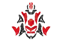 Painted street fairings in abs compatible with Kawasaki KLE650 Versys 2022-2025 - MXPCAV18335