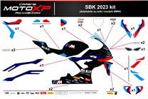 Kit adesivi compatibile con Bmw S 1000RR 2023 - 2024 - MXPKAD17022