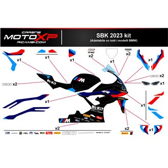 Kit adesivi compatibile con Bmw S 1000RR 2023 - 2024 - MXPKAD17022