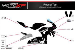 Sticker set compatible with Honda Cbr 1000 RR 2020 - 2022 - MXPKAD14595