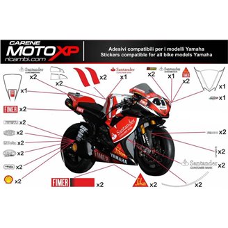 Sticker set compatible with Yamaha R6 2017 - 2022 - MXPKAD11369