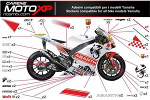 Kit de pegatinas compatible con Yamaha R6 2017 - 2022 - MXPKAD11415