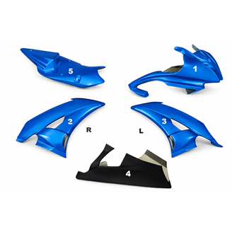 Painted Race Fairings Yamaha R6 2008 - 2016 in 2 Colours like the picture - MXPCRV5829
