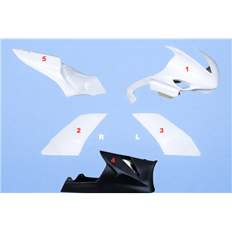 Carene Racing Verniciate Yamaha R1 2007 - 2008 - MXPCRV5682