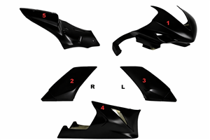 Painted Race Fairings Yamaha R1 2007 - 2008 - MXPCRV5409