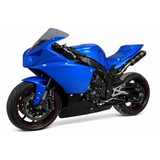 Lackierte Rennverkleidung Yamaha R1 2009 - 2014 mit 2 Farben - MXPCRV5827