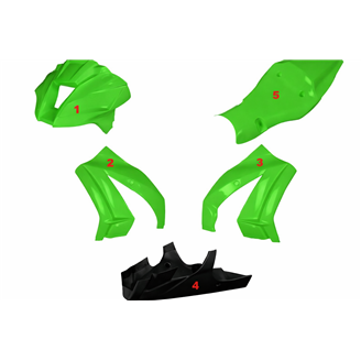 Carenado Racing Pintado Kawasaki Zx10R 2011 - 2015 - MXPCRV5726