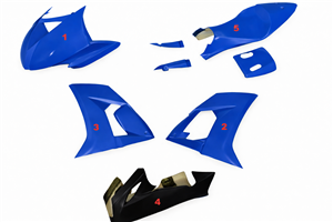 Painted Race Fairings Kawasaki Zx10R 2008 - 2010 in 2 Colours like the picture - MXPCRV5722
