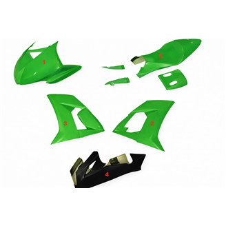 Carenage Racing Peint Kawasaki Zx10R 2008 - 2010 - MXPCRV5723