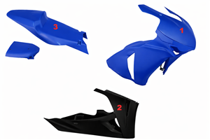 Painted Race Fairings Honda Cbr 1000 RR 2008 - 2011 in 2 Colours like the picture - MXPCRV5766