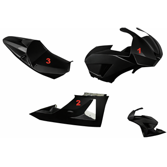 Carenage Racing Peint Honda Cbr 600 RR 2013 - 2018 - MXPCRV5789