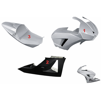 Painted Race Fairings Honda Cbr 600 RR 2013 - 2018 in 2 Colours like the picture - MXPCRV5788