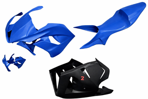 Painted Race Fairings Honda Cbr 600 RR 2009 - 2012 in 2 Colours like the picture + stickers for free - MXPCRV5780
