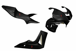 Painted Race Fairings Honda Cbr 600 RR 2007 - 2008 - MXPCRV5773