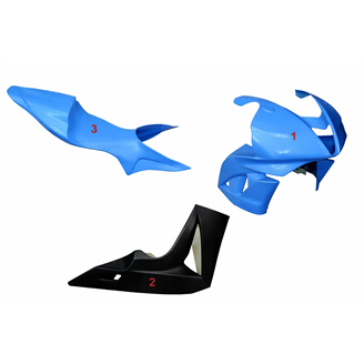 Painted Race Fairings Honda Cbr 600 RR 2007 - 2008 2 Colours like the picture - MXPCRV5775