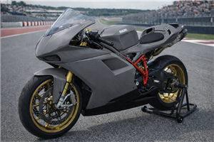 Lackierte Rennverkleidung Ducati 848 1098 1198 mit 2 Farben - MXPCRV5733