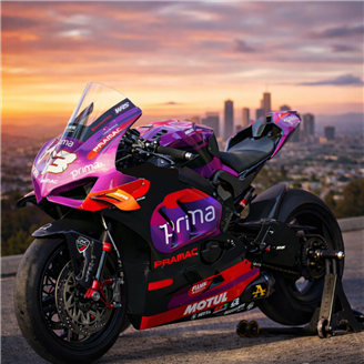 Lackierte Rennverkleidung Ducati Panigale V4 V4S V4R 2022-2024 - MXPCRV19013