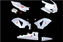 Race Package Suzuki Gsxr 1000 2009 - 2016 : Carénages + Crochets rapides - MXPCRD11599 2