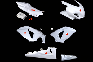 Race Package Suzuki Gsxr 1000 2009 - 2016 : racing fairings + Fasteners - MXPCRD11599