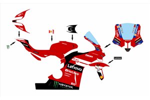 Carene Racing Verniciate Ducati Panigale V4 V4S 2025-2026 + alette - MXPCRV18968